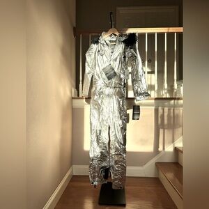 SPRING SKI | NWT Viral Tipsy Elves Silver Ski Suit | XS & M | Sold Out Online
